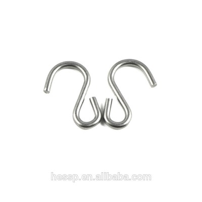 S shaped stainless steel hanging hook with plastic cap coated